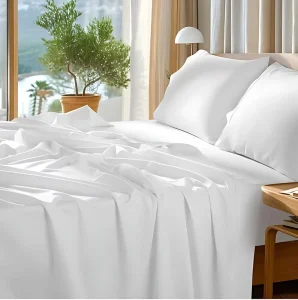 Modern 100% Cotton Duvet Cover Flat Sheet Pillowcase Set with 400TC Custom Logo for Hotels
