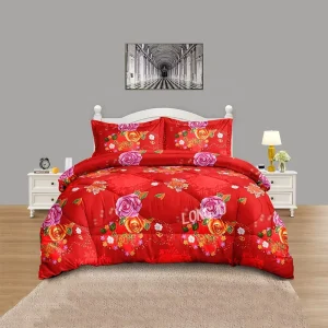 Modern 100% Polyester Bedding Set Coral Fleece Comforter Design Soft and Comfortable