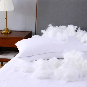 Modern 15-20cm White Fiber Pillow Core Factory Direct Supply 200TC Solid Neck Bed Pillows for Amazon Cross-Border