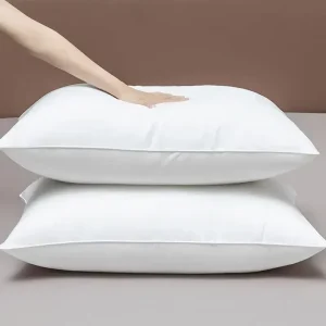 Modern 300TC Hotel Grade Sleeping Pillows with Down Filling Neck Support Hypoallergenic Breathable Healthy Sleeping Accessories