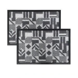 Modern 3D TPE Mesh Door Mat Dust Control Entrance Puzzle Mat for Home Hotel Office and Outdoor Made of Polyester