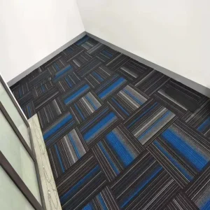 Modern 50×50 Interlocking PP Carpet Tiles with PVC Bitumen Backing Puzzle Pattern Office & Home Use Modular Carpet Tiles