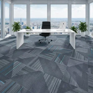Modern 50×50 Polypropylene Carpet Tiles Office Waterproof Fireproof Antibacterial Tile Carpet