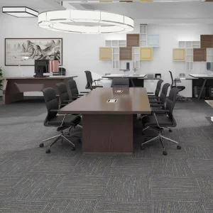 Modern 50×50 Square Carpet Modular Stain Resistant Cushioned Carpet Tiles for Office Floor