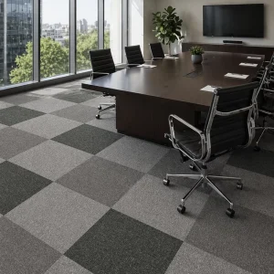 Modern 50×50 Thick Nylon Tufted Carpet Tiles Washable Hospitality Puzzle Style Carpet for Cushioned