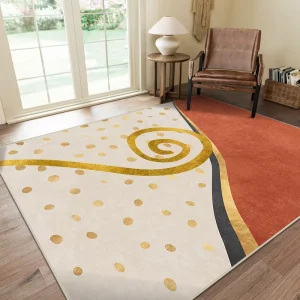Modern Abstract Faux Cashmere Tufted Braided Rug Machine Made Machine Washable Anti Skid TPR Backing Pet Friendly Large Living