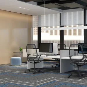 Modern Abstract Pet Friendly Cushioned Eco Friendly Office Home Floor Carpet Tiles Sound Absorption PP Tile Carpets