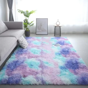 Modern Abstract Rug Carpet Soft and Fluffy Eco Friendly Anti Slip Washable and Cushioned