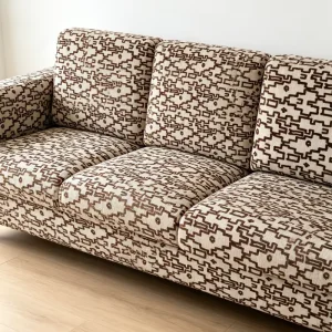 Modern Abstract-patterned Velvet Upholstery Fabric with a Soft Texture for Home Decor