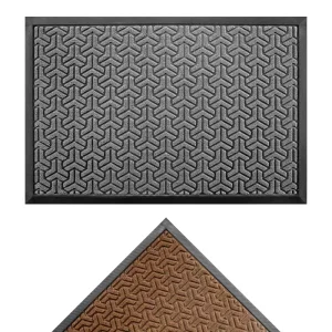 Modern Anti Slip Doormat Indoor Weather Resistant Rubber Backed Carpet Custom Polyester Rug Washable Welcome Door Mat Outdoor