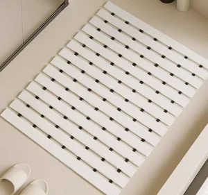 Modern Bathroom Non Slip Mat Water Barrier Mat for Shower Room Anti Fall Carpet Hotel Bathtub Toilet Entrance TPE+PVC Material