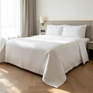 Modern Bedding Set 100% Cotton Plain Vintage Non-pilling Sheet Sets for Hotel Hospitality