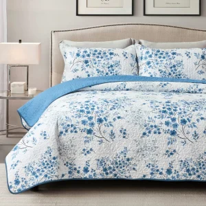 Modern Bedspread and Coverlet Sets With Polyester Filling Printed Quilt Set Queen King Size Sheet Sets Bedding