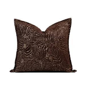 Modern Black Gold Gradient Tiger Pattern Portable Sofa Pillow Cover Removable Washable Eco-Friendly Soft Cushion for Hotel