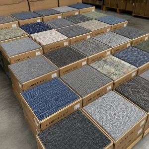 Modern Business Interior Flooring 50×50 Durable Backing Bulk Supply Modular Carpet Tile Carpet for Projects