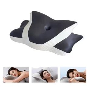 Modern Butterfly Shaped Memory Foam Neck Support Orthopedic Bed Pillows for Spine Discomfort Alleviation
