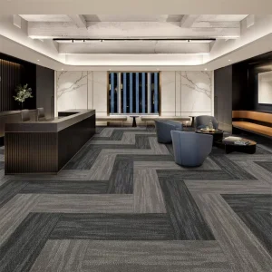 Modern Carpet Tile Cushioned Thick Office Flooring Carpet Tile 50x50cm for Commercial Use