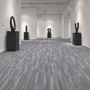 Modern Carpet Tiles 100 X 25 Removable Floor Jacquard Bitumen PP Self Adhesive Carpet Squares