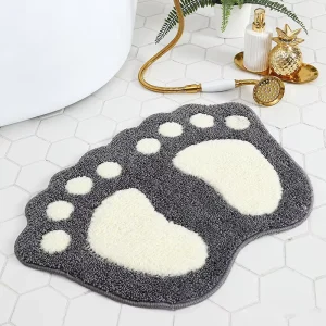Modern Cartoon Polyester Bathroom Non slip Absorbent Durable Dirt resistant Rug Foot Mat Toilet Doormat Home Entryways Bath Mat