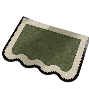 Modern Casual Design Soft Square Diatom Non Slip Water Absorbent Quick Drying Oil Proof Bath Mat for Bathroom and Kitchen Use