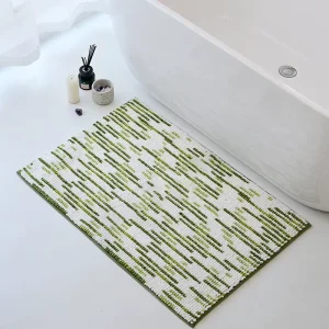 Modern Chenille Bath Mat Anti-Slip Quick Dry Bathroom Floor Mat Super Absorbent Bath Mats for Home