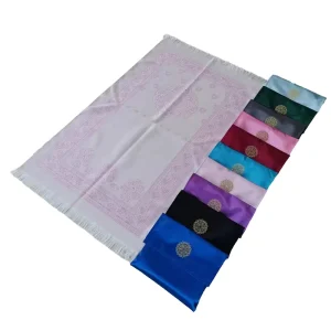 Modern Child Size Non Slip Polyester Travel Prayer Rug Set Matching Bag Soft Portable Home Sajjadah Kids Muslim Gift 2pc Set