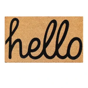 Modern Coir Doormat Outdoor Non Slip Washable High Pile Natural Fiber Mat for Living Room Home Decor Use