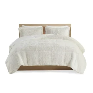 Modern Comforter Sets for Queen Bed Handmade Synthetic Rabbit Hair Soft Polyester Fiber Quilted Pattern for Winter