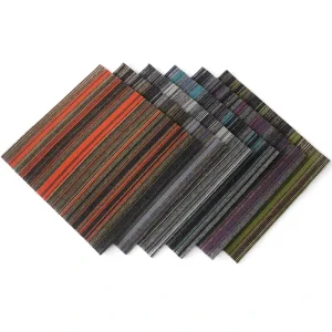 Modern Commercial Office Carpet Tiles 50×50 Square Art with Bitumen Backing Puzzle Pattern Polypropylene for Home Use