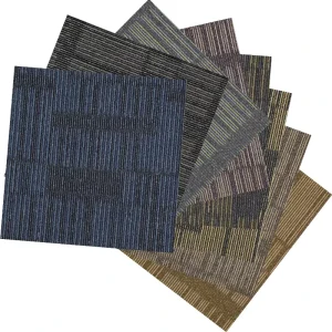 Modern Commercial Office & Hotel Carpet Tiles 50*50 Fireproof PP PVC Backing Machine Made Waterproof Factory Price High Traffic