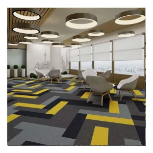 Modern Commercial Office Nylon Carpet Tiles Elegant Carpet Tiles Office and School Printed Carpet Tiles