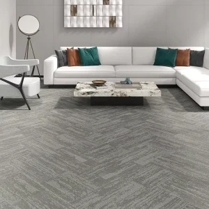 Modern Commercial PP Tile Carpets Antimicrobial PVC Backing Polypropylene Office Floor Carpet Tiles for Home Reception Areas