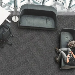 Modern Cushioned Washable Striped Office Carpet Tiles 100×33.33 Polypropylene Commercial Floor Tiles Carpet