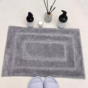 Modern Custom Design Bath Mat Non Slip Microfiber Absorbent Bathroom Rug Anti Slip Bathtub Floor Rug
