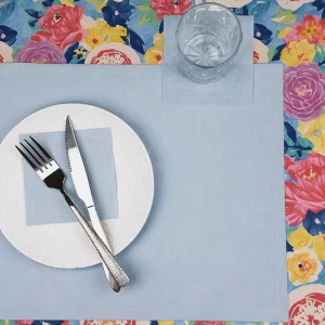 Modern Custom Logo Disposable Rectangle Dining Plate Liner Eco Friendly OEKO TEX Certified Napkin Place Setting Accessories