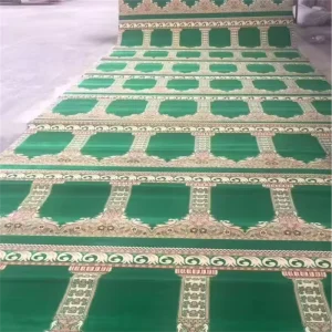 Modern Custom Pattern Islamic Prayer Rug Fire Resistant Muslim Prayer Mat Flame Retardant Sajadah Carpet for Prayer Room
