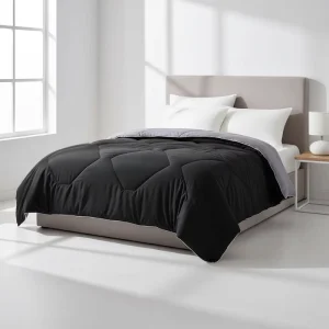Modern Dark Warmth Luxury Quilted Polyester Double sided Bed Comforter Set Eco friendly All Season Bedding