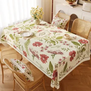Modern Design Eco friendly and Luxury Custom Digital Printed Pretty Creative Cotton Linen Anime Table Cloth and Table Runners