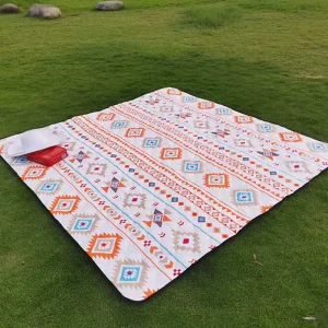 Modern Design Outdoor Picnic Mat Waterproof Picnic Blanket Portable Foldable Beach Mat For Outdoor Activities Camping Blanket