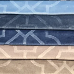 Modern Design Pressed Flower Fabric Anti Static Polyester Embossed Sofa Upholstery Fabric for Furniture