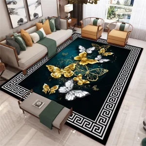 Modern Design Printed Polyester Carpet Rugs 3D Design Home Center Living Room Carpets