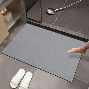 Modern Design Super Absorbent Print Eco Friendly Machine Made Customized Color Bathroom Floor Mat Non Slip for Home