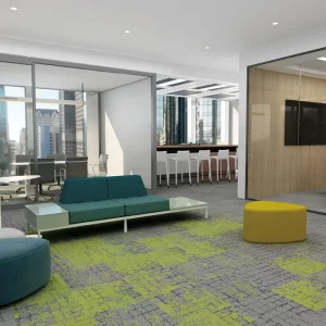 Modern Designed Commercial Non Slip Office Carpet Tiles 50*50cm Custom Pattern Colors Flooring Carpet