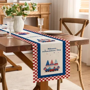 Modern Designs Lightweight Customized Durable Dust proof 100% Cotton Linen Creative Cartoon Table Cloth Table Runners