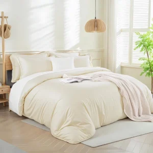 Modern Duvet Cover Set 100% Bamboo Viscose 300TC Eco Friendly Cooling Ultra Soft Bedding Home Hotel Zipper Closure 8 Corner Ties