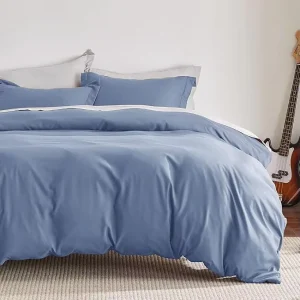 Modern Eco-Friendly 100% Polyester 90GSM Microfiber Brushed Solid 3-Piece Comforter Set Duvet Cover