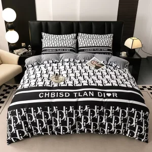 Modern Eco-Friendly Cotton Customizable 4-Piece Solid Duvet Set 200TC Thread Count Hospital-Grade Fabric European-American Style