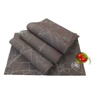 Modern Eco-Friendly Hollow Insulated Waterproof Kitchen Use Place Mat Woven Oil Proof Custom Vinyl PVC