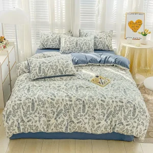 Modern Eco Friendly Reversible Cotton Comforter Set with Cartoon Pattern