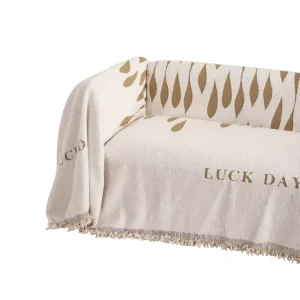 Modern Eco Friendly Water Drop Print Ultra Soft Breathable Sofa Cover Blanket Throw with Simple Elegant Style for Home